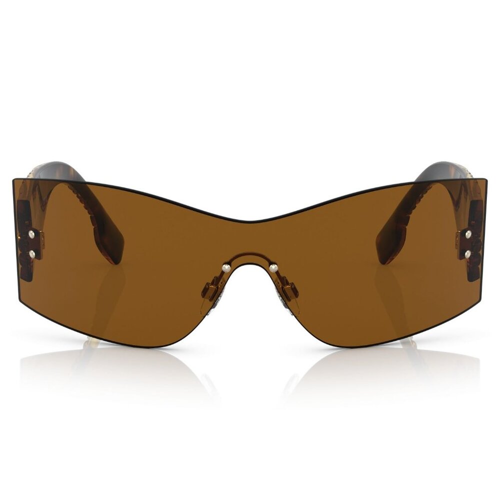 Burberry Sunglasses Bella BE3137 110963 Brown Rimless Shield Sporty NEW - Picture 4 of 15